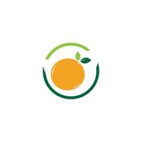 Orange logo design Vector icon illustration design