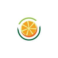 Diseño de ilustración de icono de vector de diseño de logotipo naranja