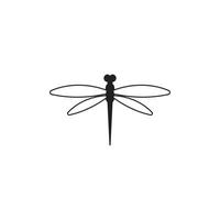 Dragonfly illustration icon design template vector