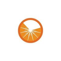 Orange logo design Vector icon illustration design