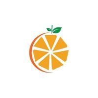 Diseño de ilustración de icono de vector de diseño de logotipo naranja