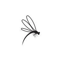 Dragonfly illustration icon design template vector