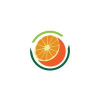 Diseño de ilustración de icono de vector de diseño de logotipo naranja