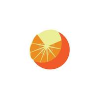 Orange logo design Vector icon illustration design