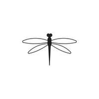 Dragonfly illustration icon design template vector