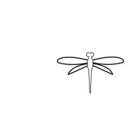 Dragonfly illustration icon design template vector