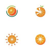 Orange logo design Vector icon illustration design