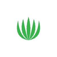 Aloe vera logo vector ilustration template