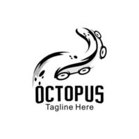 octopus logo illustration vector, animal logo vector