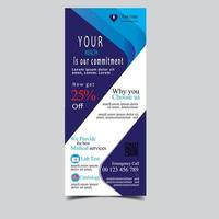 Rollup Banner Design Template vector