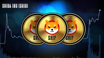 abstract futuristic technology background of Shiba Inu SHIB Price Chart coin digital cryptocurrency vector