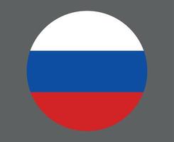 Russia Flag National Europe Emblem Icon Vector Illustration Abstract Design Element