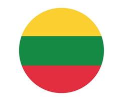 Lithuania Flag National Europe Emblem Icon Vector Illustration Abstract Design Element