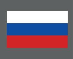 rusia bandera nacional europa emblema símbolo icono vector ilustración diseño abstracto elemento