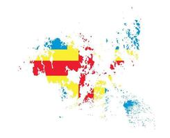 Aland Flag National Europe Emblem Map Icon Vector Illustration Abstract Design Element