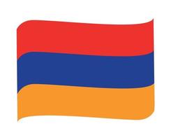 armenia bandera nacional europa emblema cinta icono vector ilustración diseño abstracto elemento