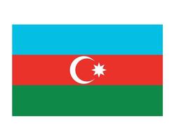 azerbaiyán bandera nacional europa emblema símbolo icono vector ilustración diseño abstracto elemento