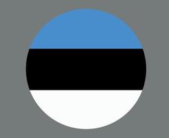 estonia bandera nacional europa emblema icono vector ilustración diseño abstracto elemento