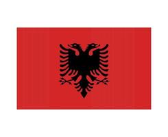 Albania Flag National Europe Emblem Symbol Icon Vector Illustration Abstract Design Element