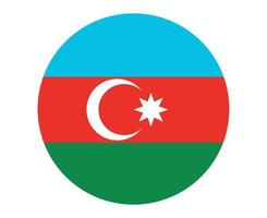 Azerbaijan Flag National Europe Emblem Icon Vector Illustration Abstract Design Element