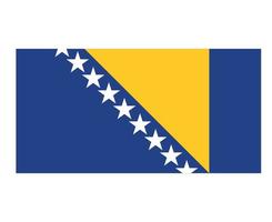 bosnia y herzegovina bandera nacional europa emblema símbolo icono vector ilustración diseño abstracto elemento