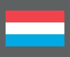 Luxembourg Flag National Europe Emblem Symbol Icon Vector Illustration Abstract Design Element