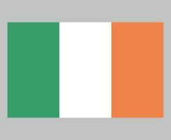 Irlanda bandera nacional Europa emblema símbolo icono vector ilustración diseño abstracto elemento