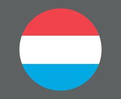 luxemburgo bandera nacional europa emblema icono vector ilustración diseño abstracto elemento