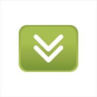 Illustration vector design of download button template.