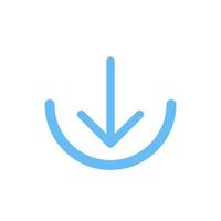 Illustration vector design of download button template.