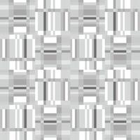 Artistic pix matrix tile textile. Abstract geometric seamless pattern. Square stripe ornament vector