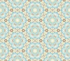 Abstract seamless pattern. Arabic line ornament with geometric shapes. vector