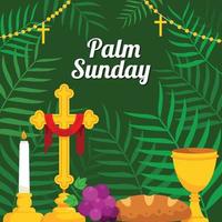 Religious Decoration nn Palm Sunday vector