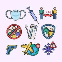 New Normal Activity Icon Set vector