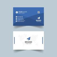 Modern business card template design Free Vector