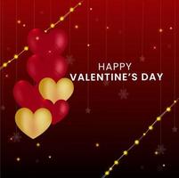 Valentines Day Background with Heart vector