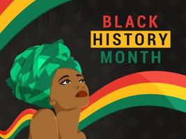 Black History Month Background vector