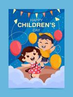 Happy Children's Day Poster vector