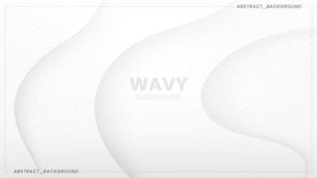 Abstract and minimalist white background with elegant wavy style