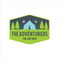 camping design and adventure in mountain nature vector