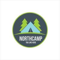 camping design and adventure in mountain nature vector