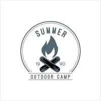 camping design and adventure in mountain nature vector