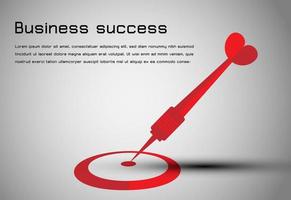 abstract business concept dart red to goal center. use for web design or presentation business background vector