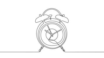 Continue with the line art illustration of the alarm clock time, wake up,  start, urgency, and deadline concepts. vector