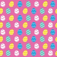 Colourful Easter Eggs seamless repeat pattern vector