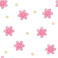 Cute floral seamless pattern Print vector