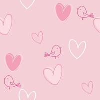 Love hearts pattern seamless pattern Print vector