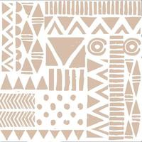 Tribal Abstract seamless pattern Print vector