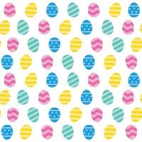 Colourful Easter Eggs seamless repeat pattern vector