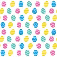 Colourful Easter Eggs seamless repeat pattern vector